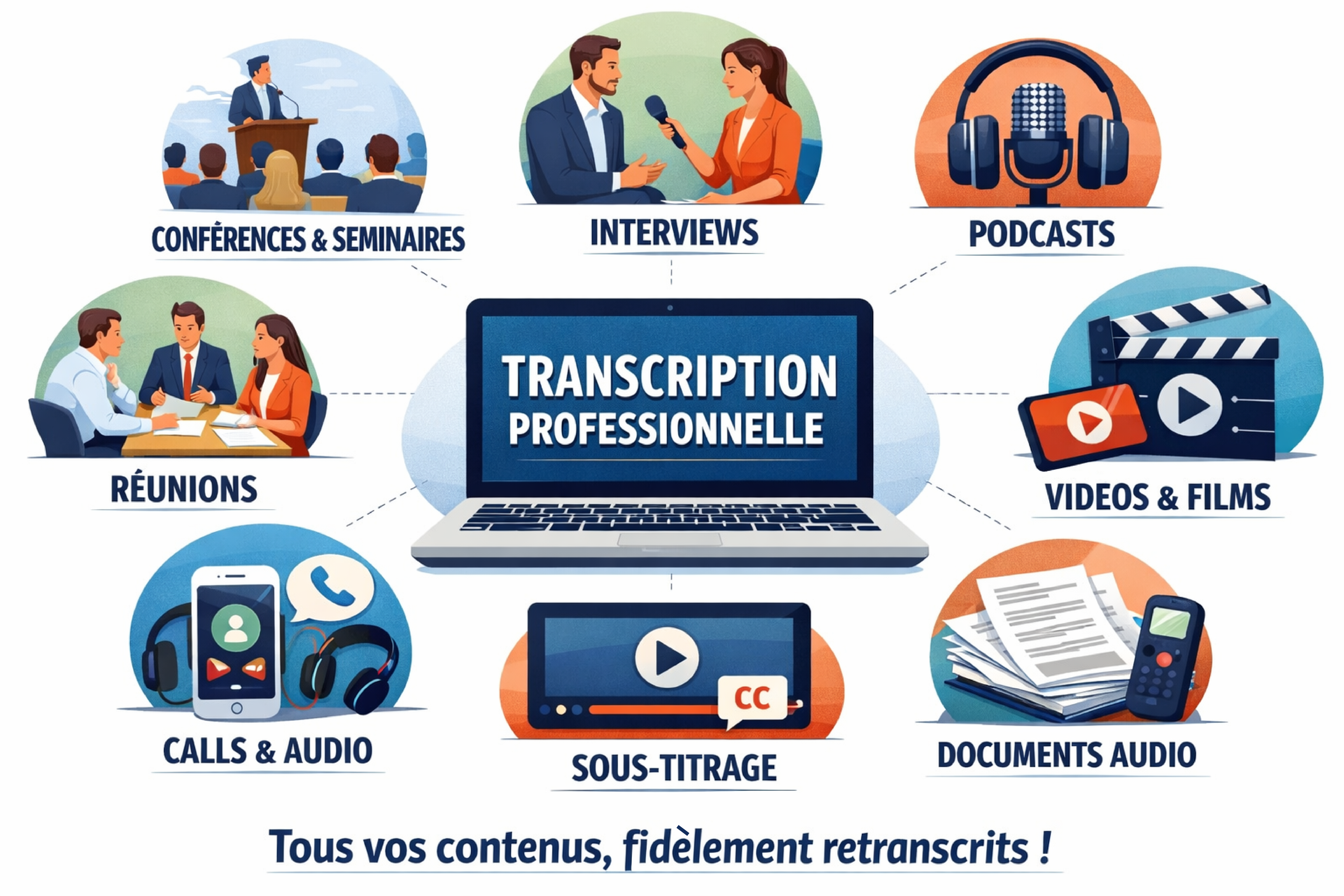 Types de contenus transcrits